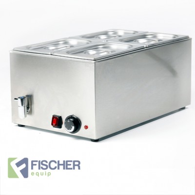 Fischer Hot Bain Marie, 4 x 1/4 GN Trays - 8710.1.4